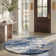 Mercurio Abstract Beige/Blue Area Rug