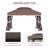 Gazebo Patio Gazebo, Aluminum Frame Double Roof Outdoor Gazebo Canopy Shelter