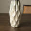 Vases de table modernes en céramique bicolore à facettes géométriques