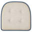 Coussin de siège en mousse à mémoire de forme en U épais et confortable de qualité supérieure Coussin de siège capitonné antidérapant Housse de siège intérieure en caoutchouc antidérapant de 17 po x 16 po pour bureau, chaises de cuisine, paquet de 4 de couleur bleu Demin-88354996