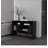 Black Console Table with Two Doors
