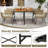 5 Pieces Patio Dining Set Outdoor Rectangular Table And Chairs Furniture Set