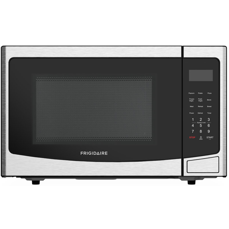 Frigidaire 1.2 Cu. Ft. 1,000 Watt Countertop Microwave with 10 Power Levels, 8 Auto Cook Menus, Auto Defrost, Child Safety Lock, Stainless Steel
