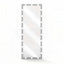 Miroir de plancher argenté pleine longueur avec 3 lumières de couleur: 63 po x 24 po, options de luminosité, cadre en aluminium, couleurs et niveaux de salon de 63 po x 24 po, contrôle tactile, cadre-2100077320