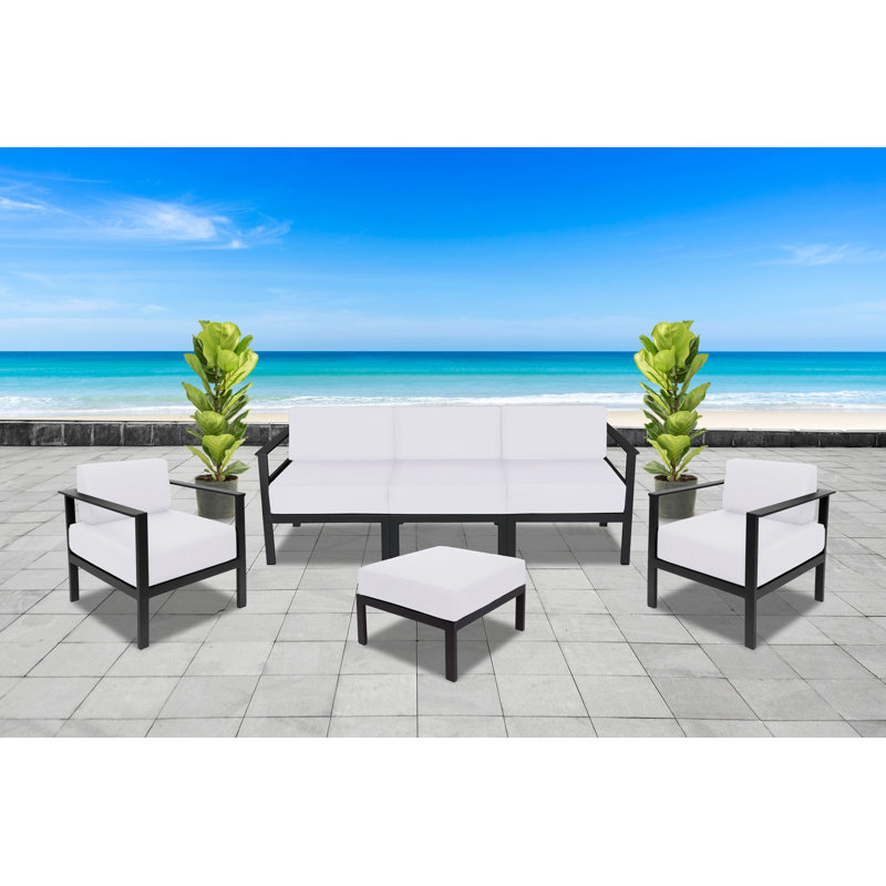 Belmar Armless Middle Sofa Section, White