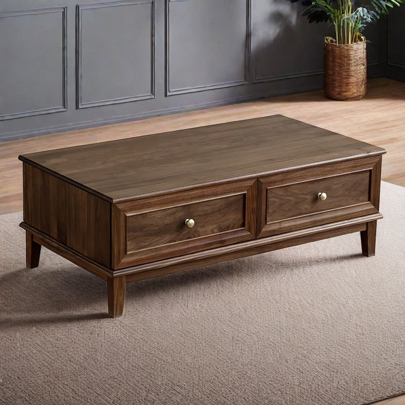 Black walnut solid wood end table