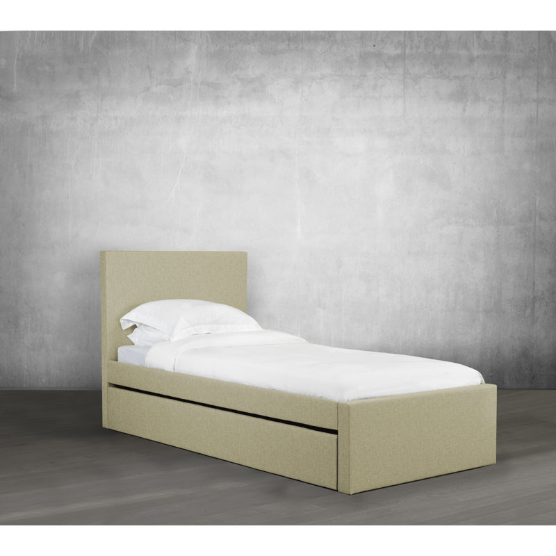 Lit & capitaine de mate avec gigogne Ignacio, Simple, Beige