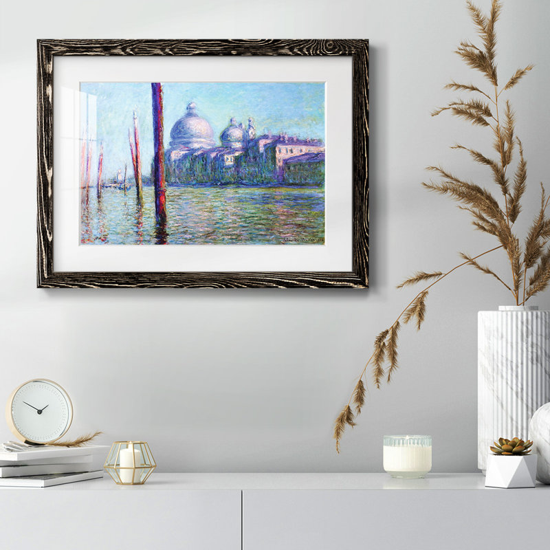 Le Grand Canal à Venise, 1908 03, H 14 po x l 20 po x P 1,5 po, Noir