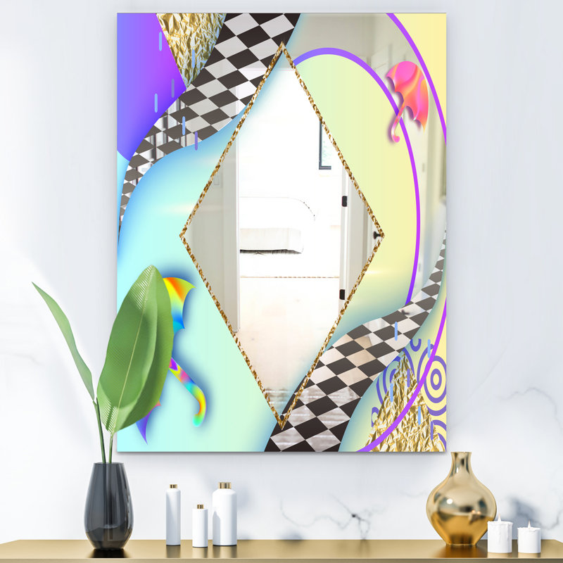 Miroir mural Spacy Dimensions 5 Mid-Century, H 39,4 po x l 29,5 po