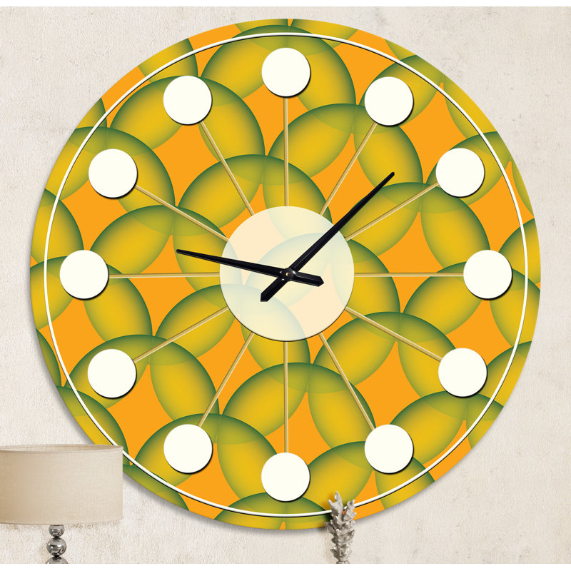 Horloge murale rétro Mid-Century, Moyenne