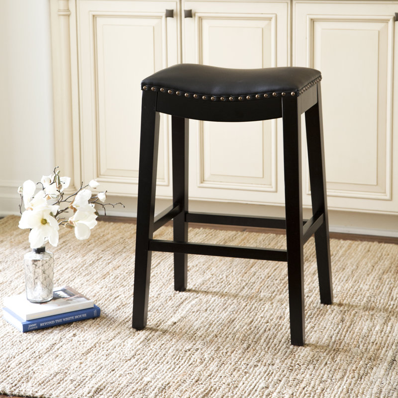 Tabouret de bar Oglethorpe, Noir, Tabouret de bar (siège d'une hauteur de 29 po)