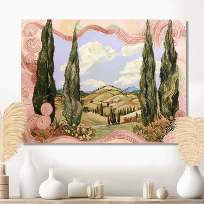 Le cyprès pointillisme VI - Van Gogh, art mural, salon