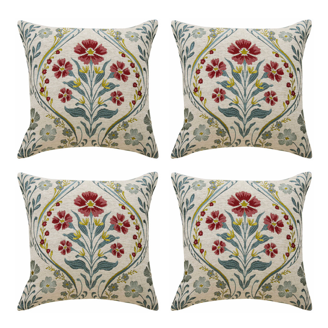 Sareen Floral Square Cushion mit Füllung