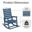 Chaise berçante en PEHD Adirondack-114313801
