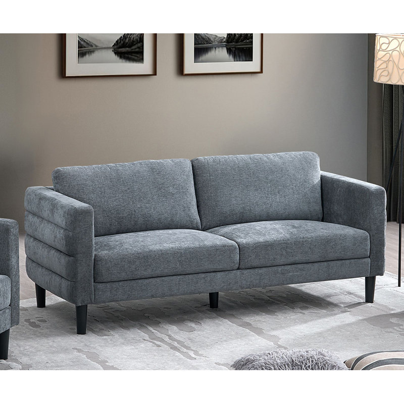  Canapé en tissu gris anthracite Brayden