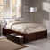 Concorde Solid Wood Storage Platform Bed with Footboard and Under Bed Drawers
