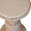 Solid Wood Tray Top Drum End Table