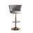 Velvet Bar Stools Set Of 2, Swivel Barstool Upholstered Counter Bar Chairs, Counter Height Barstools Adjustable Kitchen Island Chairs-857565903