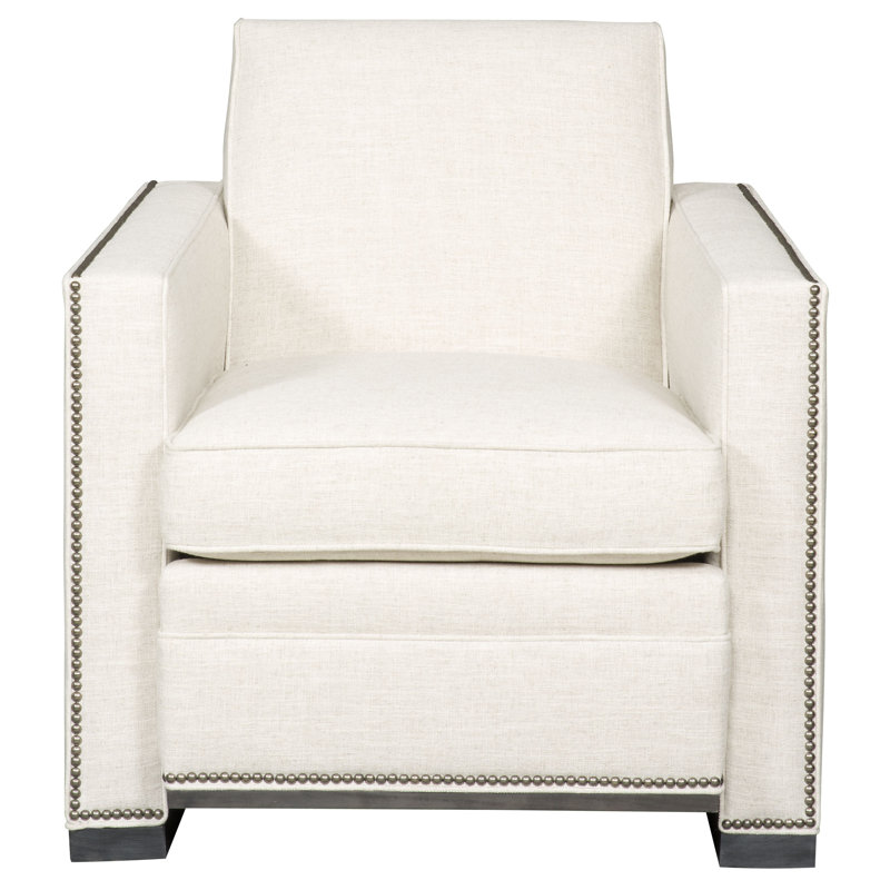 Michael Weiss Garvey Upholstered Armchair, Dove Gray, Bennett Carolina