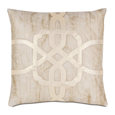 Halo Appliqued Throw Pillow
