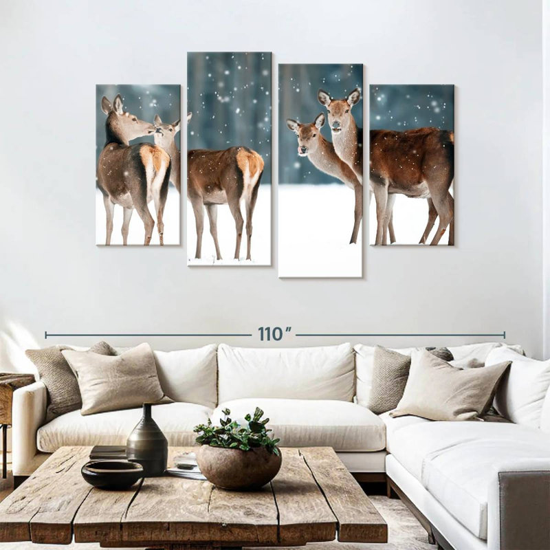 Cerf des neiges femme Brampt, H 54 po x l 84 po
