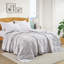 Couverture en duvet et fibre de duvet d'oie, édredon toutes saisons avec bordure en satin - Coquille douce et respirante - Parfait pour la superposition - Lavable à la machine-102305820-102305821
