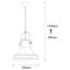 Luminaire suspendu en forme de cloche à 1 lumière Braselton-1879436543