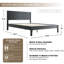 Structure de lit en bois massif Squaro Mid-Century-571626684-571626682