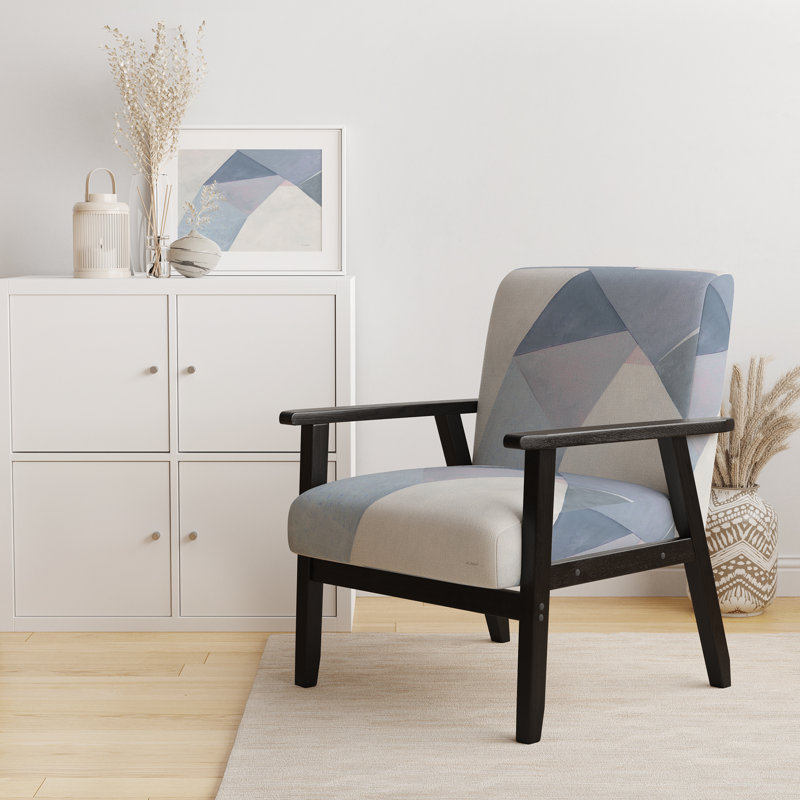 Fauteuil d'appoint rembourré Mid-Century