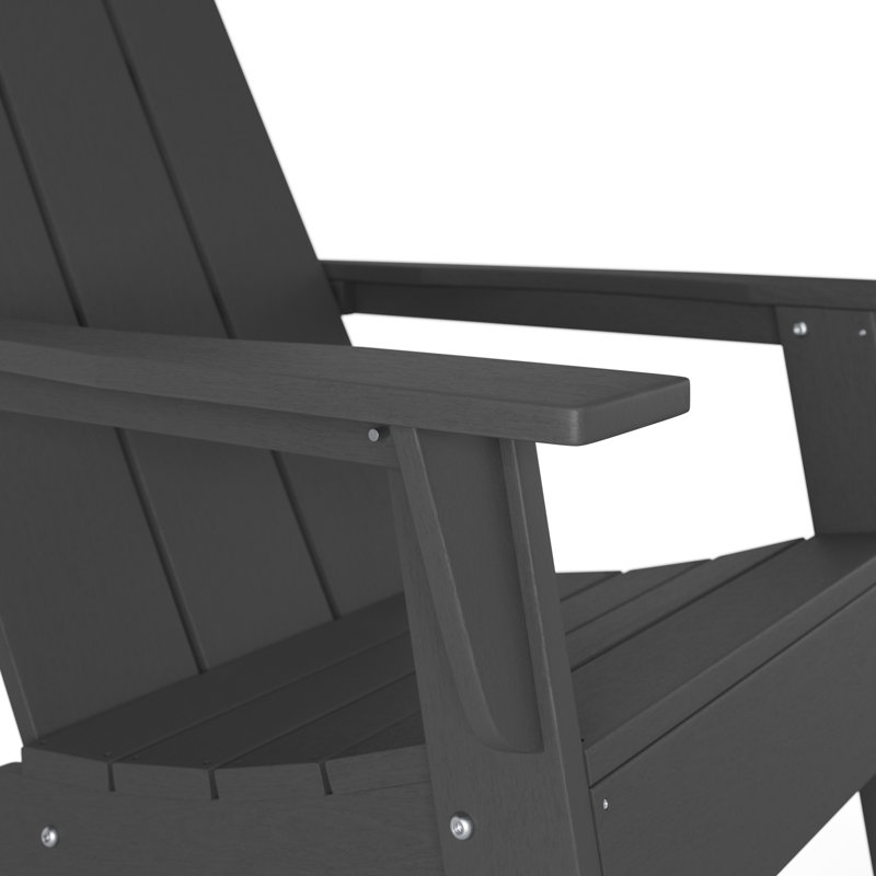 Mounce Outdoor Adirondack Set, Gray