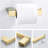 Brushed Gold Bathroom Accessory Set 4-Pieces Bathroom Hardware Set Square Towel Bar Set Stainless