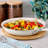Martha Stewart Everyday Charlemont 10 Inch Ceramic Nonstick Round Aluminum Frying Pan in Linen