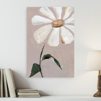 Soft White Daisy Delicate Minimalist Rustic Daisy Flower Nature Wall Art