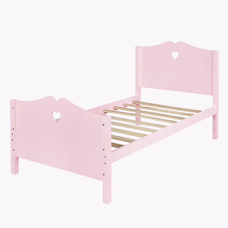 Eastford Solid Wood Platform Bed, Pink