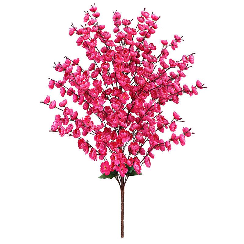 Bouquet de fleurs de cerisier artificiel, Fuchsia
