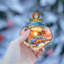 Nautical Christmas Ornaments - Sunset On The Beach Wooden Ornaments By G. Debrekht