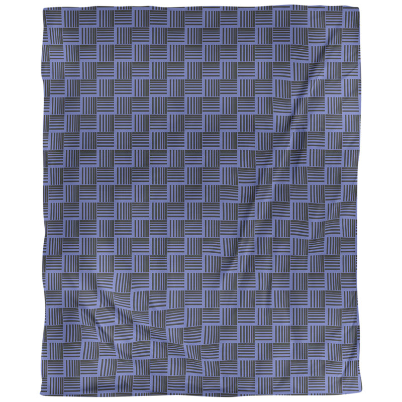 Tissu basketweave, Coton peigné de base, L 56 po x l 36 po, Bleu