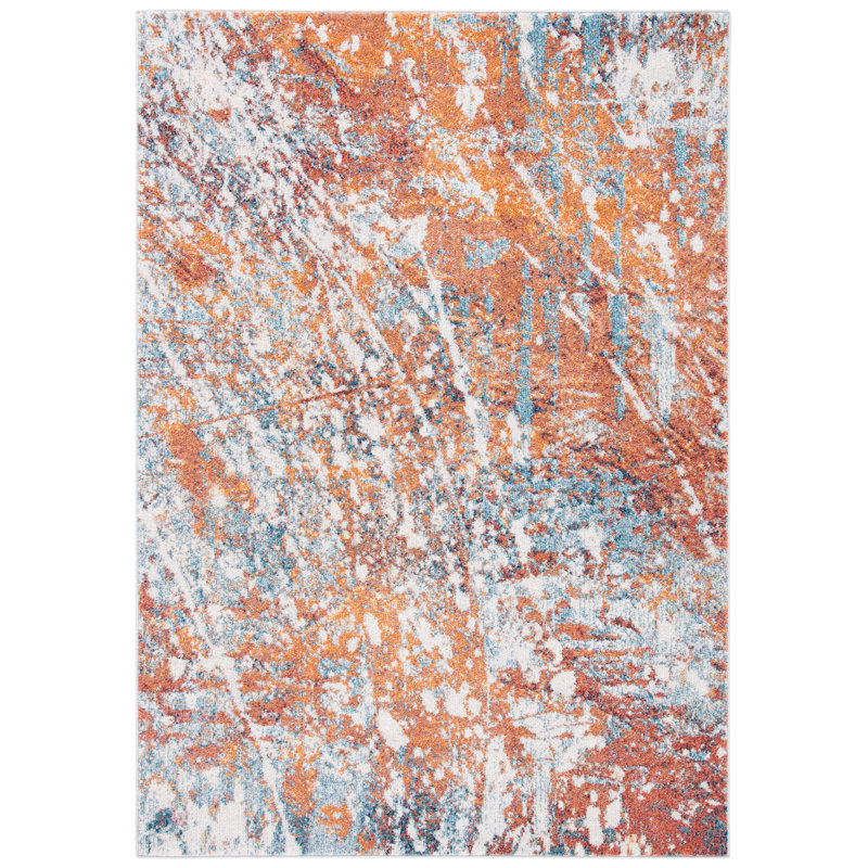Crystal Performance Abstract Rug, Rectangle 5'5" x 7'7"