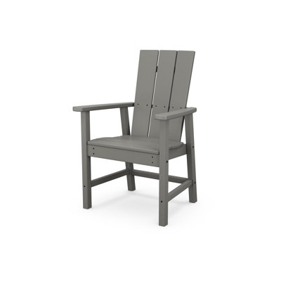 Modern Slatted Outdoor Dining Armchair