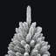 Artificial Christmas Tree Green and White PVC and Metal-834910718