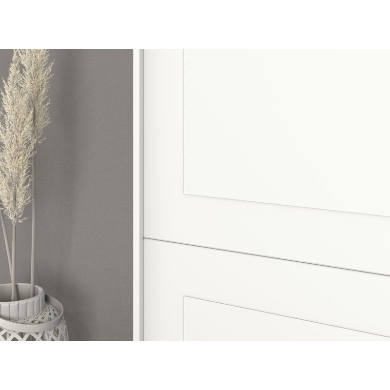 Ruja 2 Door Wardrobe, 210cm H x 218cm W x 59cm D