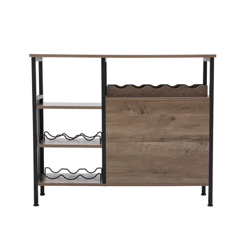 Wine Bottle & Glass Rack, Nature Wood