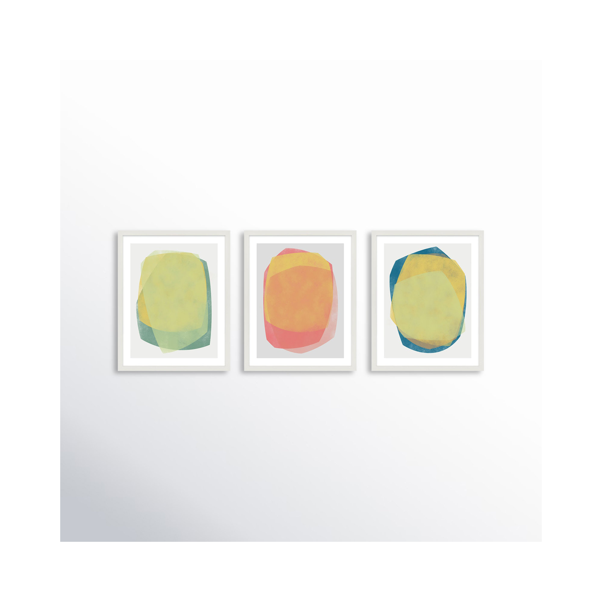 Eclipse 1-3 by Jacques Pilon, 30" H x 72" W, White