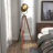 Staley 71'' Mahogany Tripod Floor Lamp