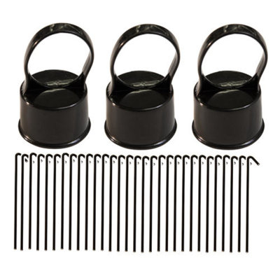 1-5/8 in. Black Line Post Kit