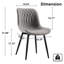 Chaise d'appoint moderne en similicuir avec pieds en métal-1561762356