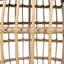 Table d'appoint d'extérieur en bois d'acacia avec base en osier