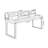 Black Rectangular Solid Wood writing desk-1068821935