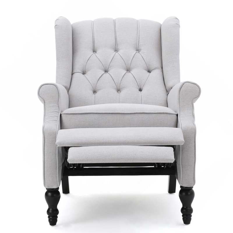 Fauteuil inclinable capitonné en tissu Modern