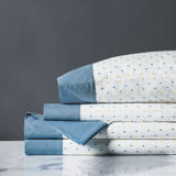 Fiddlesticks Fine Linen 100% Cotton Embroidered Sheet Set